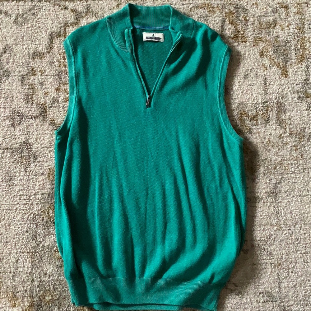 Southern Pines green sweater vest